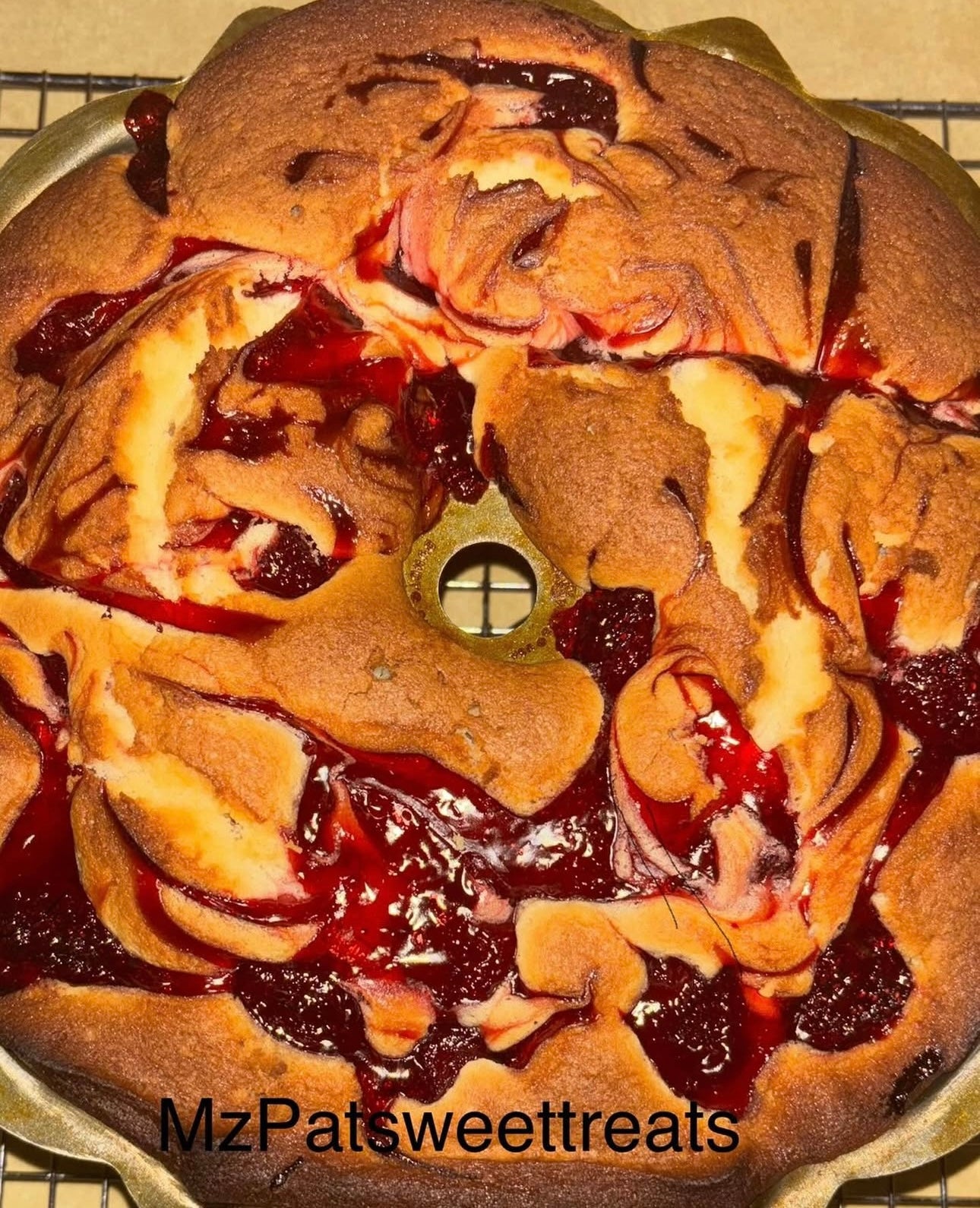 Strawberry Cream Cheese Pound Cake