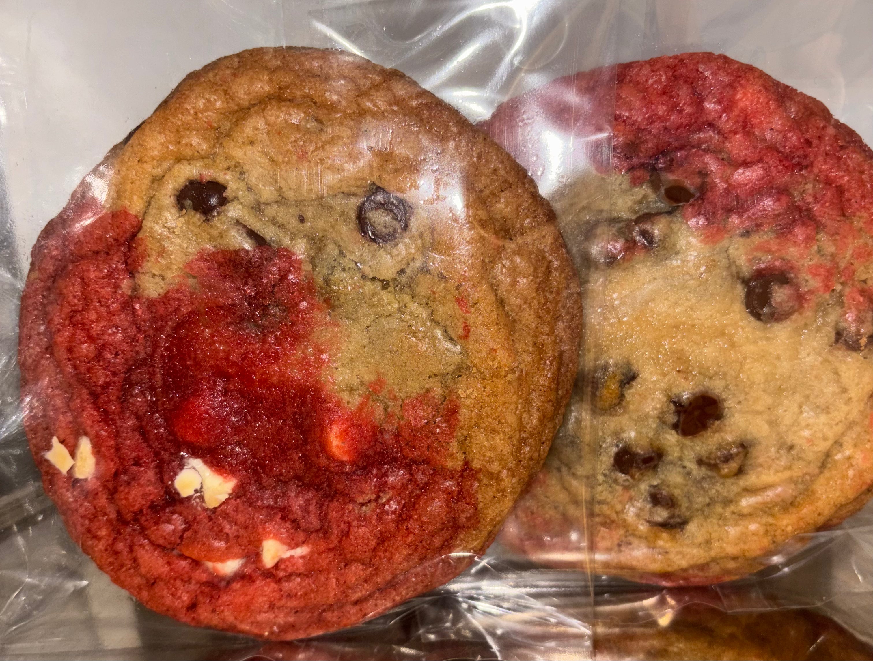Chocolate Chip meets Red Velvet